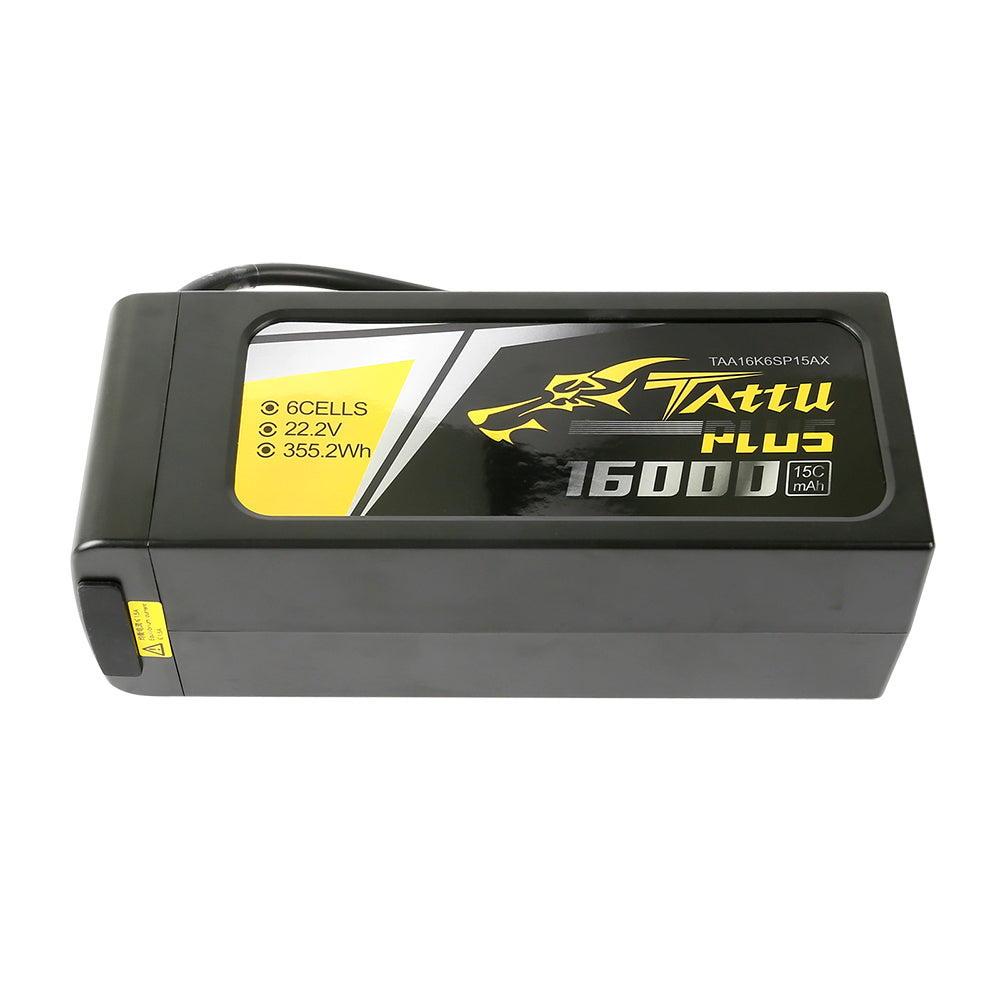 Tattu Plus 16000mAh 6S batterie LiPo AS150 15C
