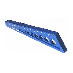 3Racing Tools ST-004 jauge droop -4 à 10 mm noire