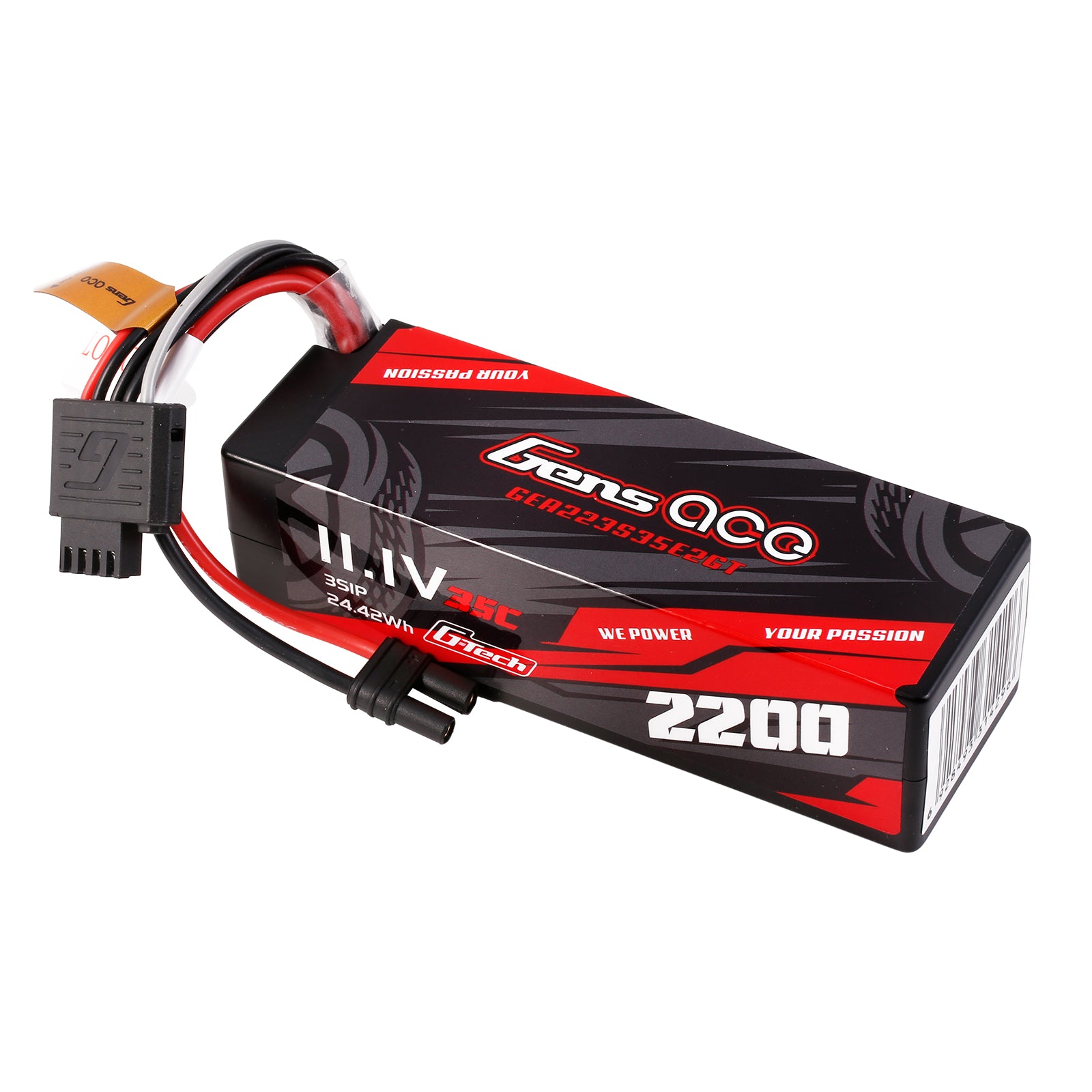 Gens Ace Car Classic 2200mAh 3S batterie LiPo 11.1V IEC2