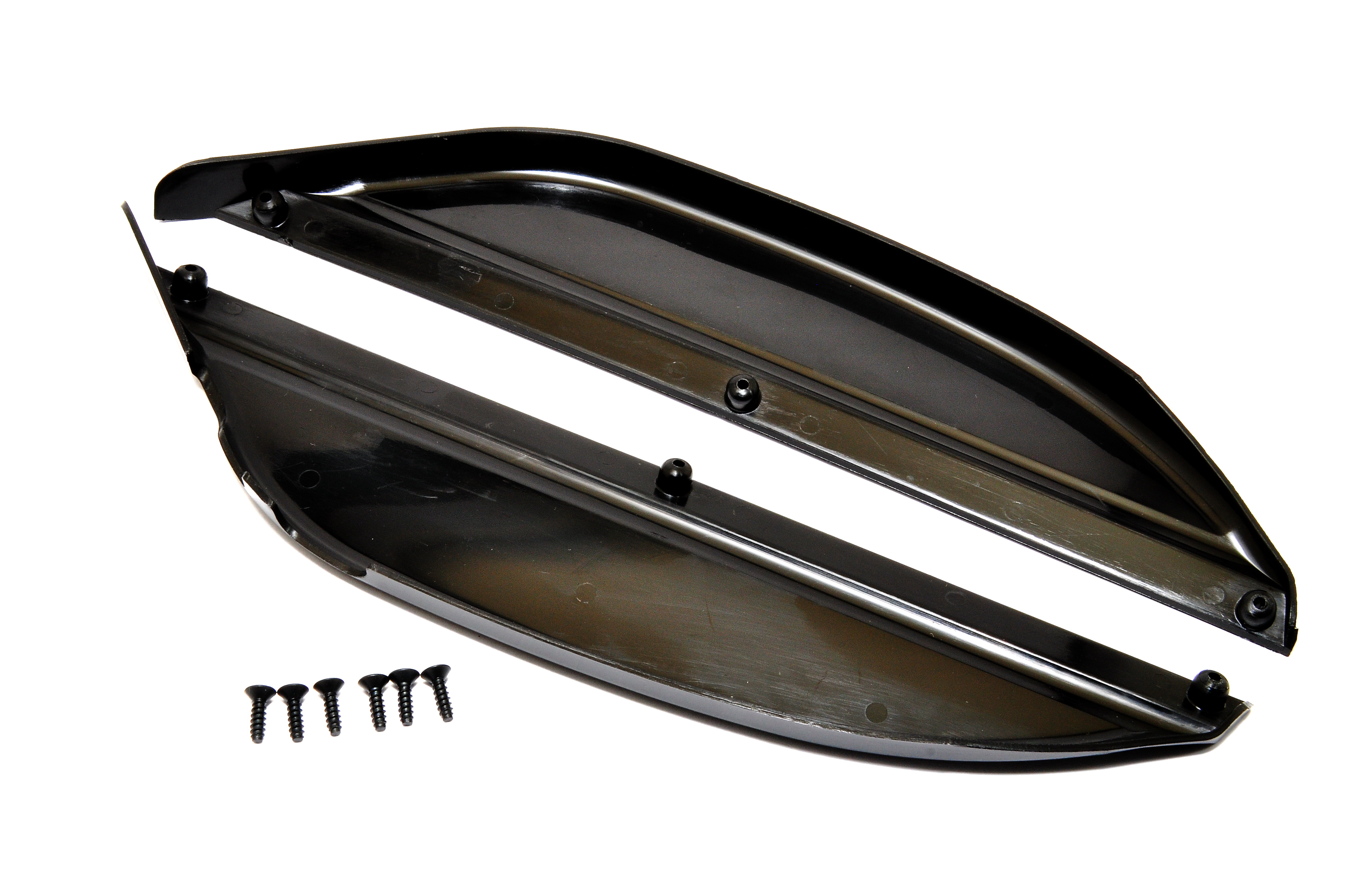 Hobao Car Parts 87073B Bavettes Latérales Noires L+R