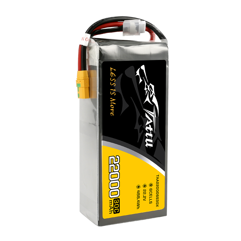 Tattu 22000mAh 6S 30C batterie LiPo 22,2V XT90-S drone