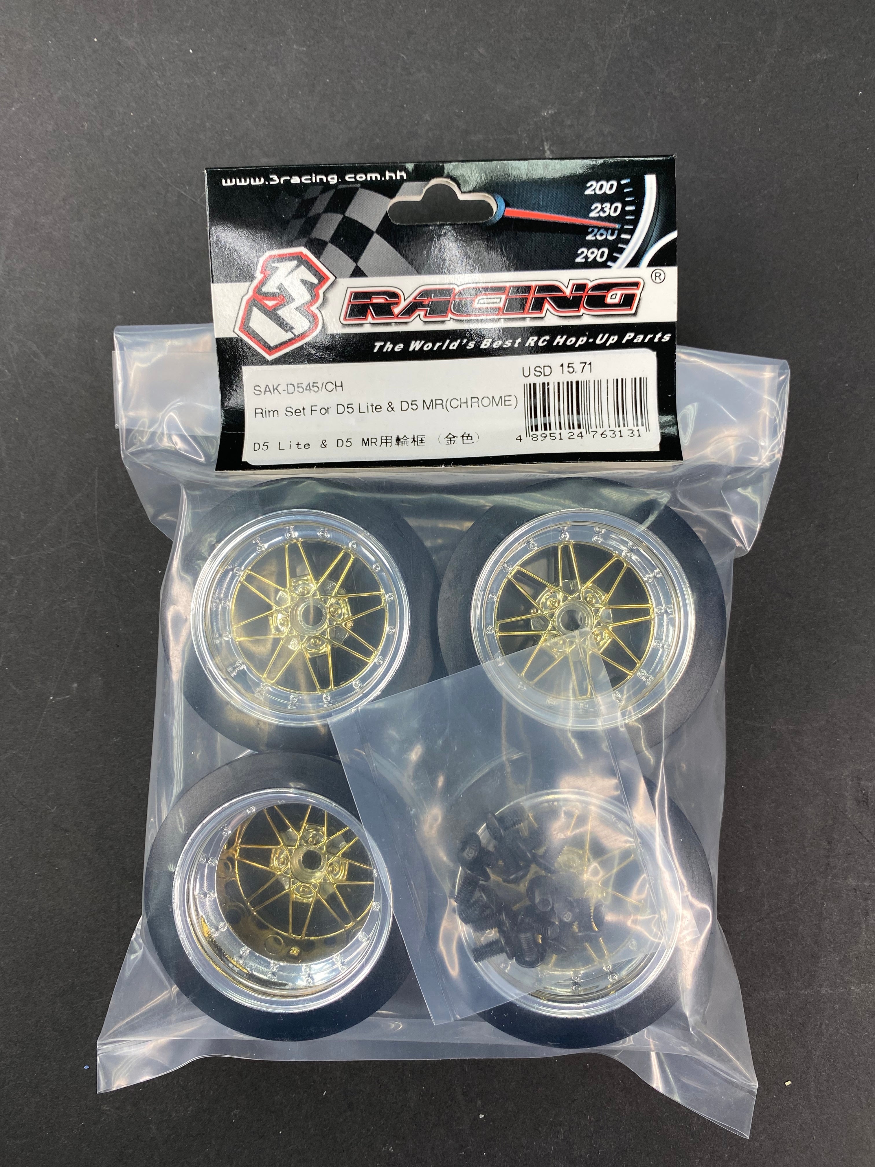 3Racing Sakura SAK-D545 Jante Drift D5 Lite Noir