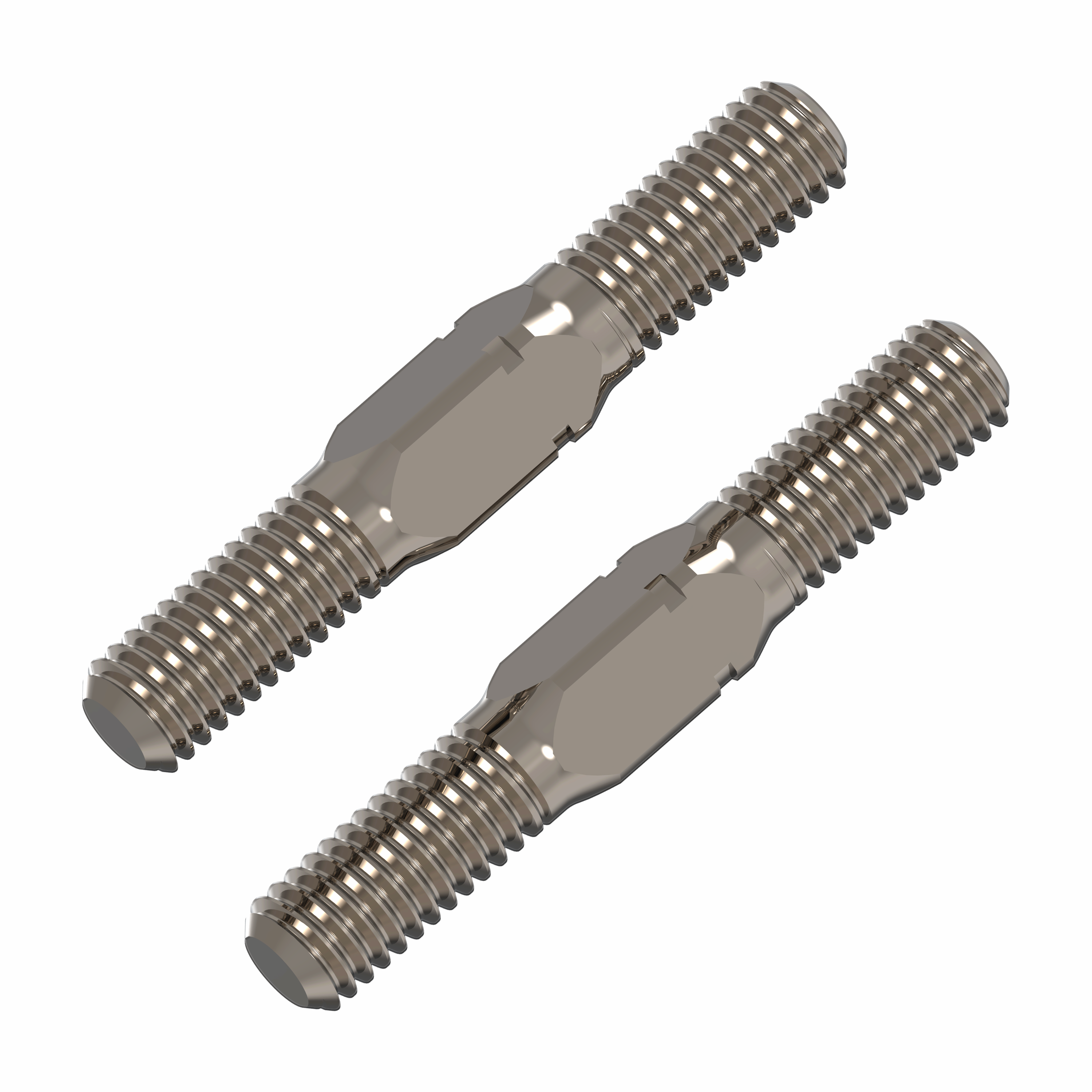 3RACING Biellette Titane 3mm 48mm x2 Réglage Châssis