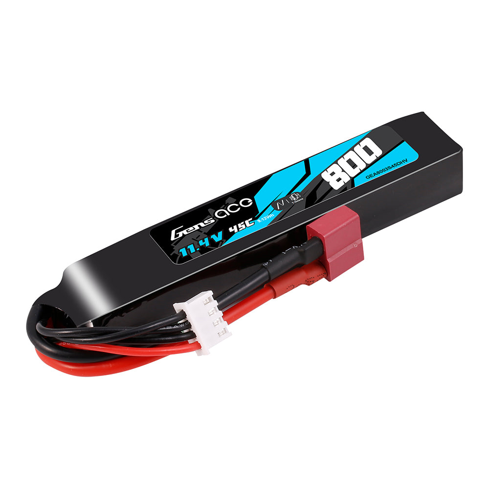 Gens Ace Airsoft 800mAh 3S 45C 11.4V Batterie Lipo Deans