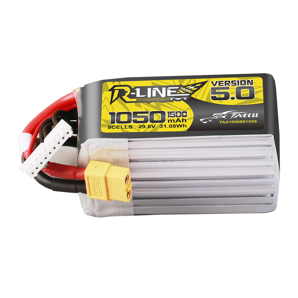 Tattu R-Line 1050mAh 8S 150C Batterie LiPo XT60 V5