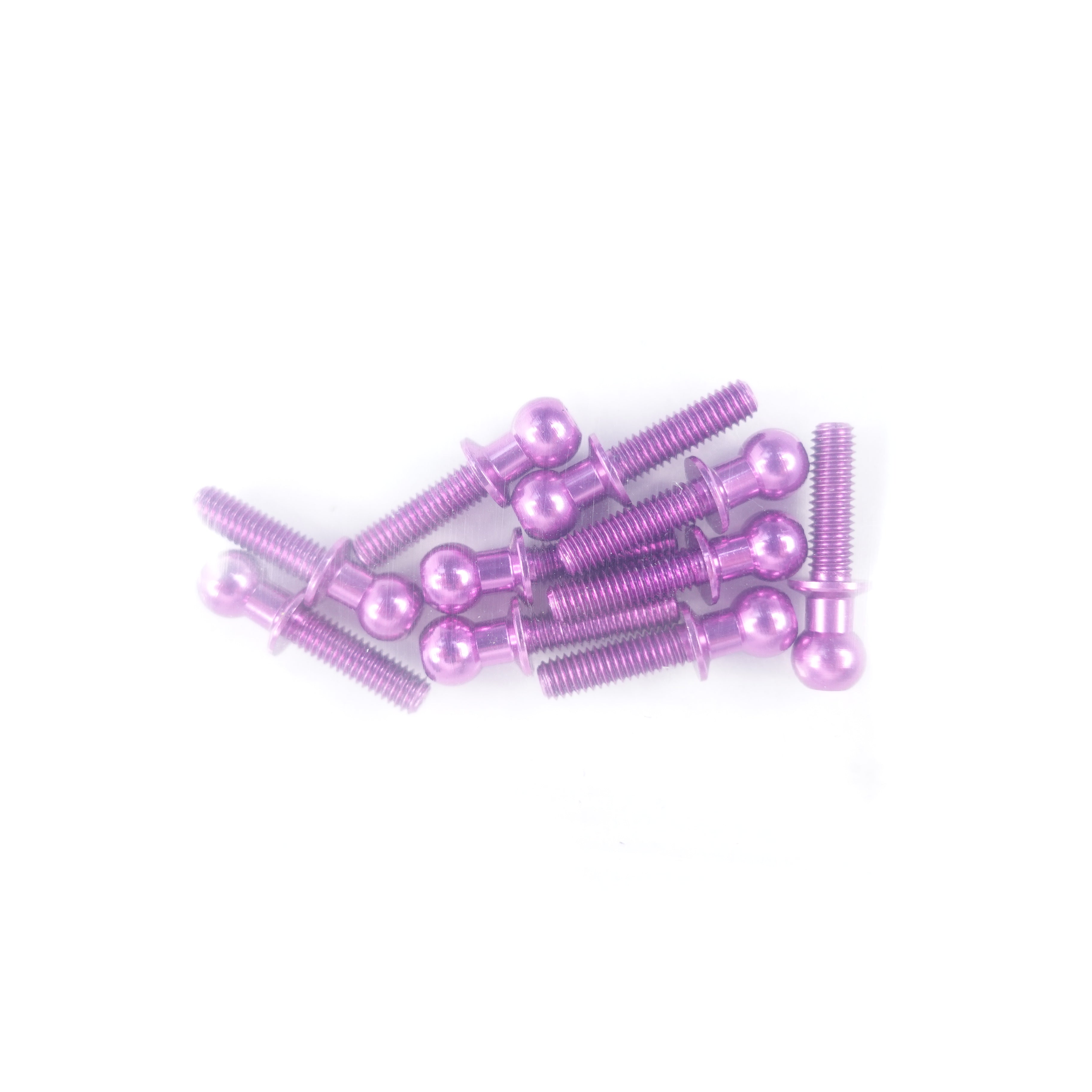 3Racing Parts Rotule Alu 4.8mm L10 Noir x10