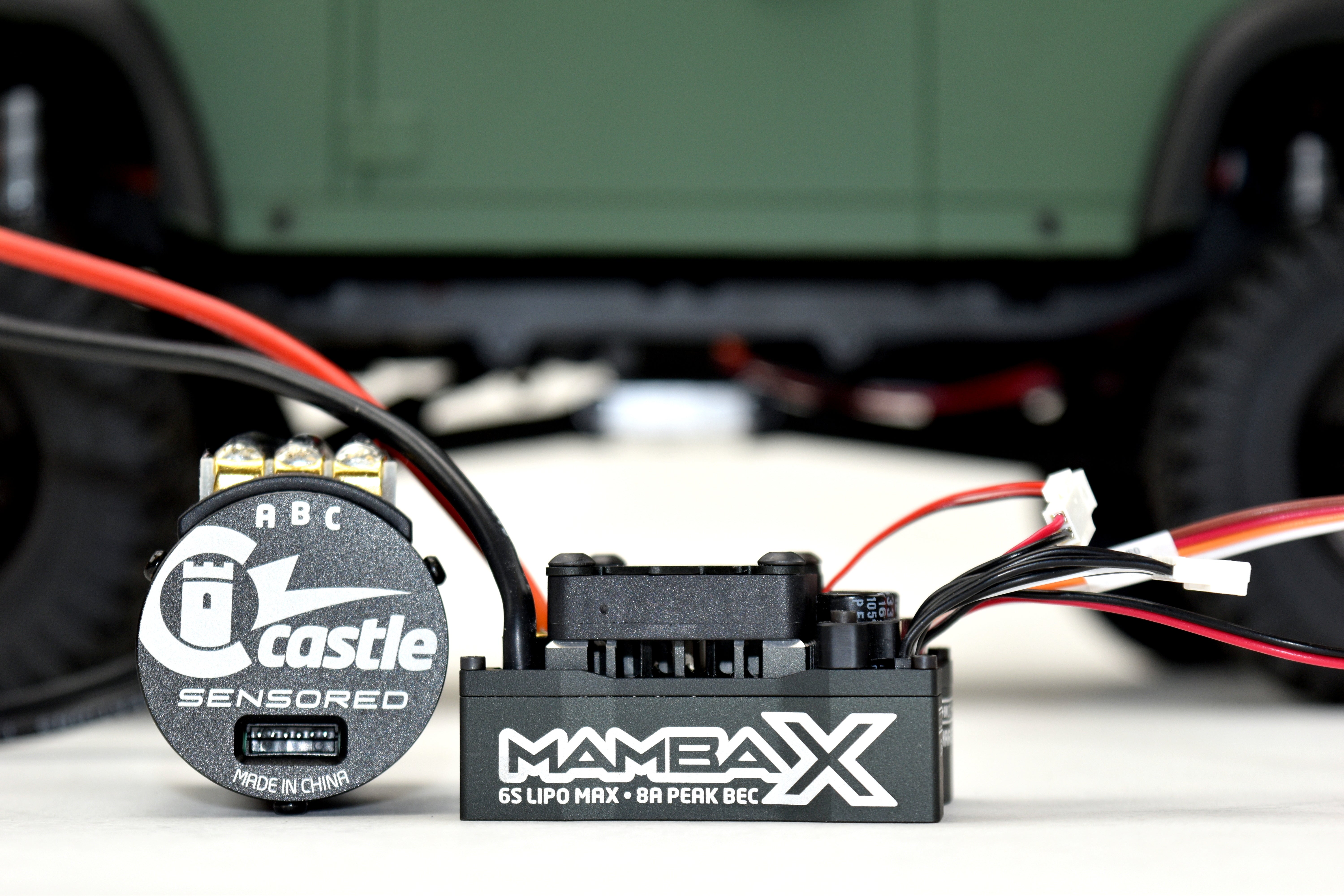 Castle Mamba X Combo Variateur + Moteur 1406-1900KV Sensored 1/10