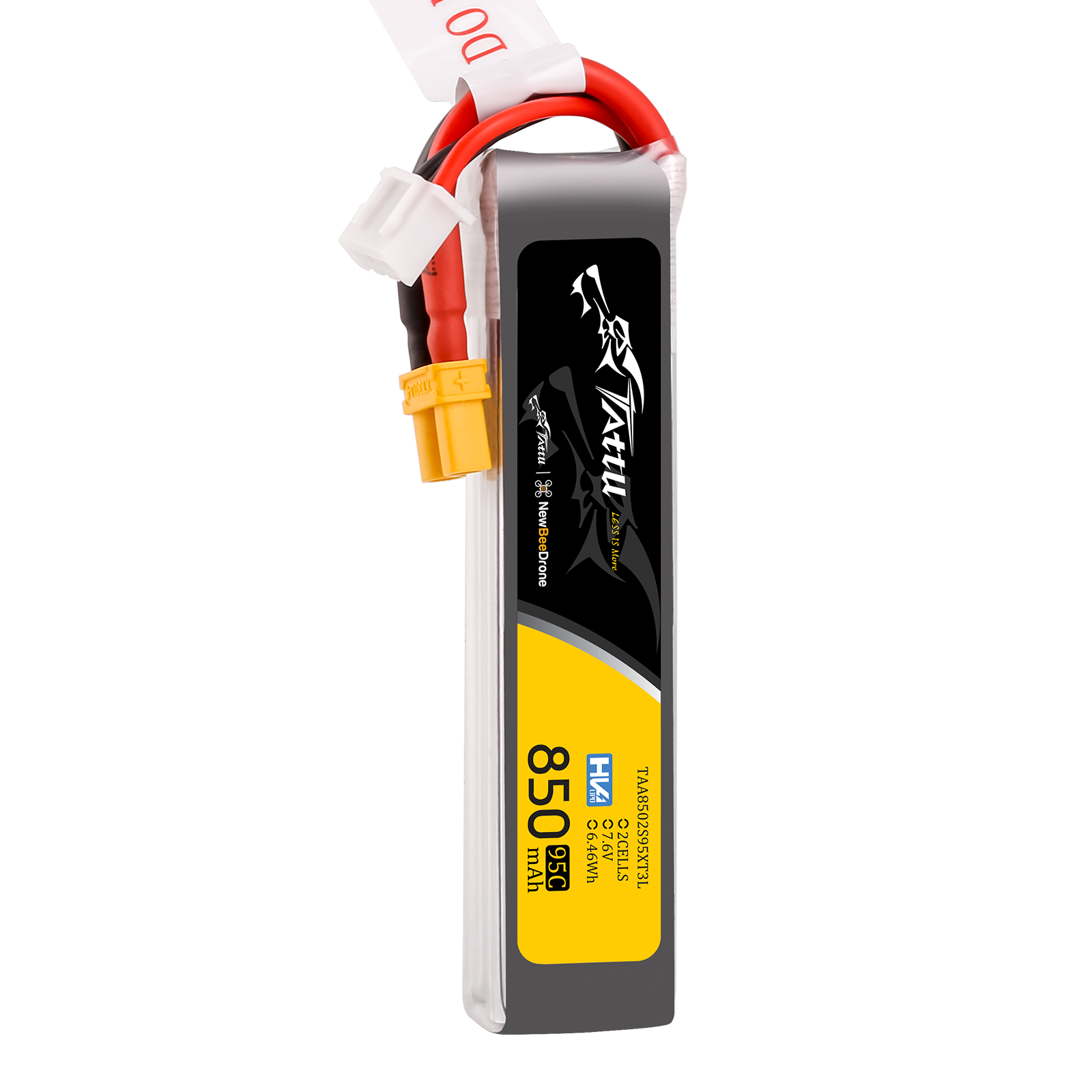 Tattu FPV Classic 850mAh 2S Batterie Lipo HV XT30