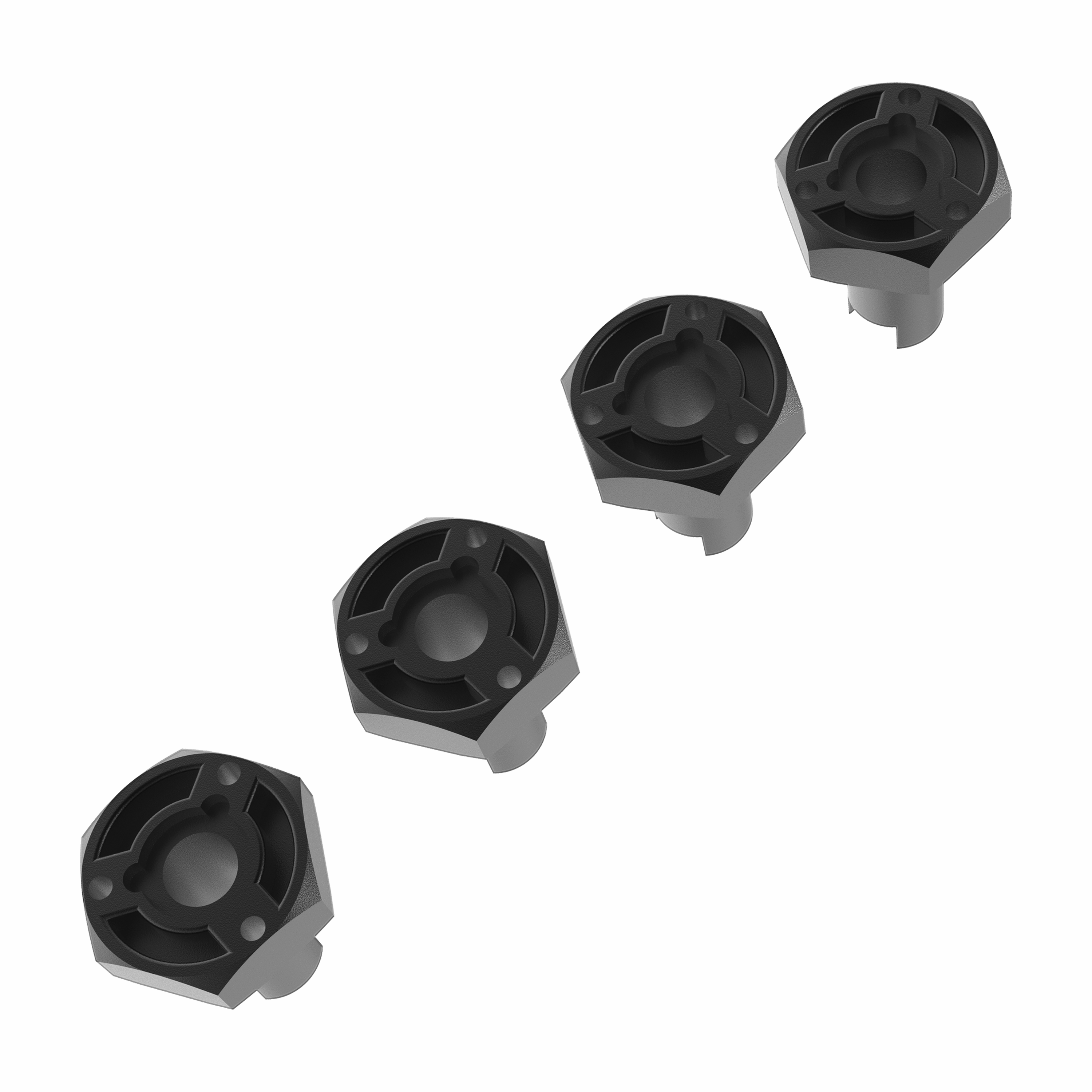 3Racing Sakura SAK-D610 hexagones alu 5mm déport D6