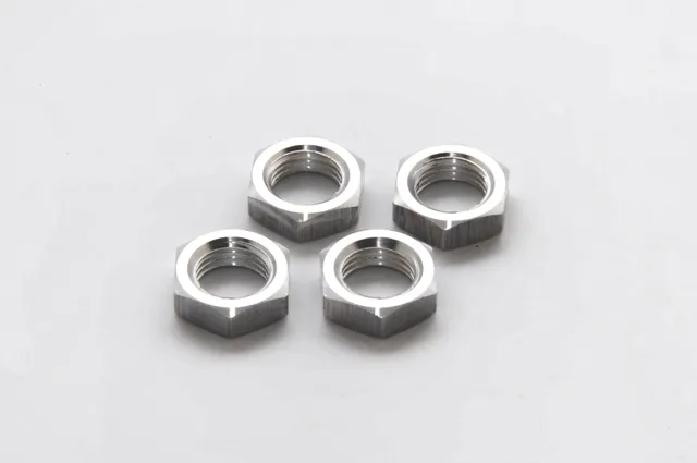 Hobao 84022H écrous hexagone roue 17mm lot 4pcs alu