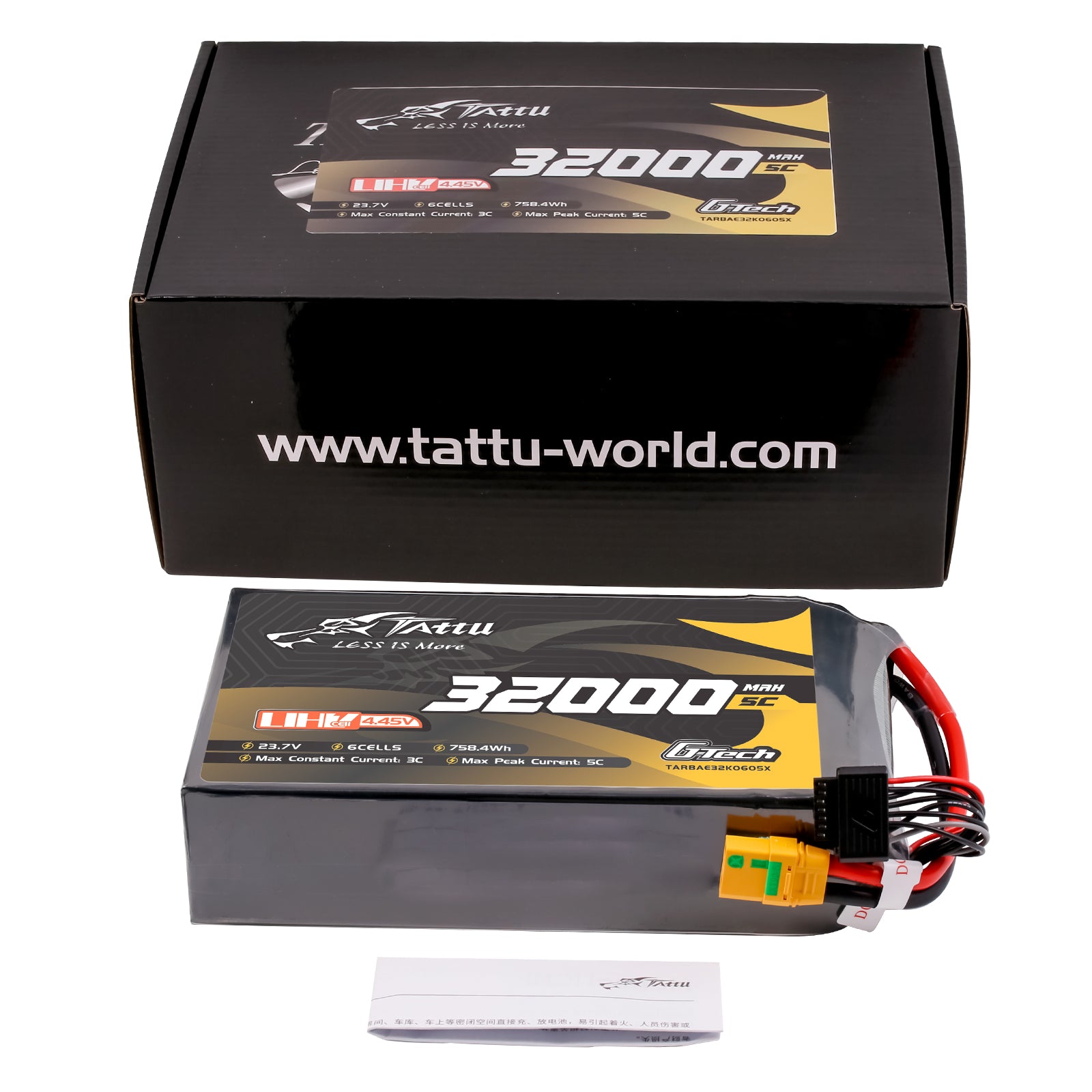 Tattu 32000mAh 6S 23.7V batterie LiPo HV G-Tech XT90S
