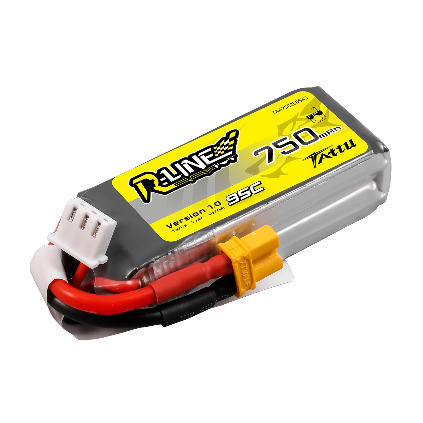 Tattu R-Line 750mAh 2S 95C batterie LiPo XT30
