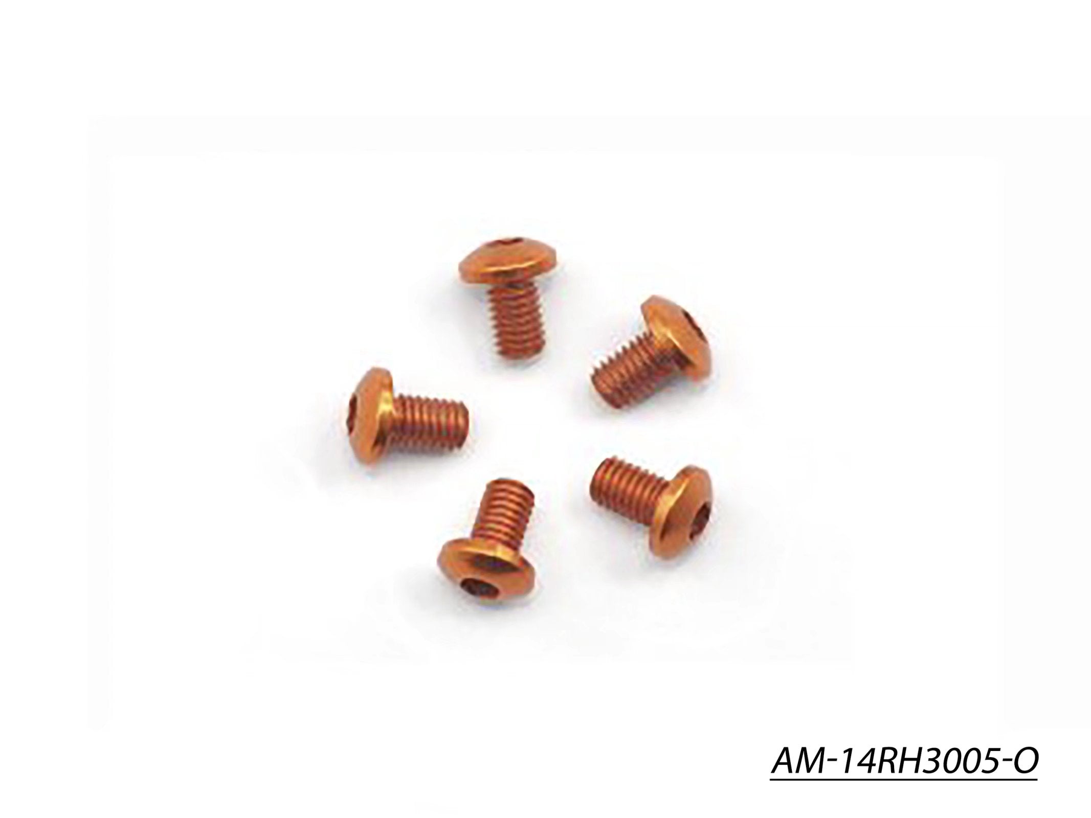 Arrowmax AM-14RH3005-O vis alu M3x5 orange 7075 lot de 5