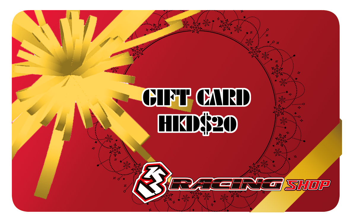 3Racing MERCH carte cadeau 10 HK$ bon d'achat piste
