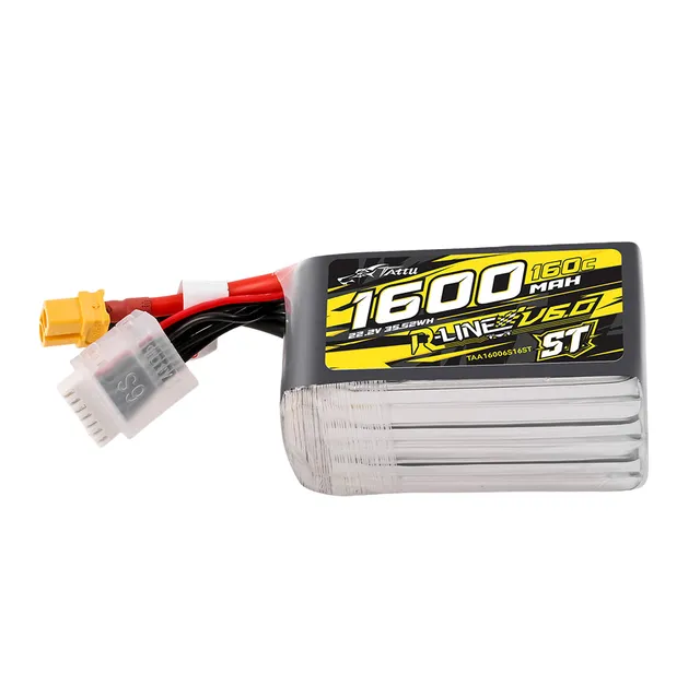 Tattu R-Line 1600mAh 6S 160C Batterie LiPo XT60 ST