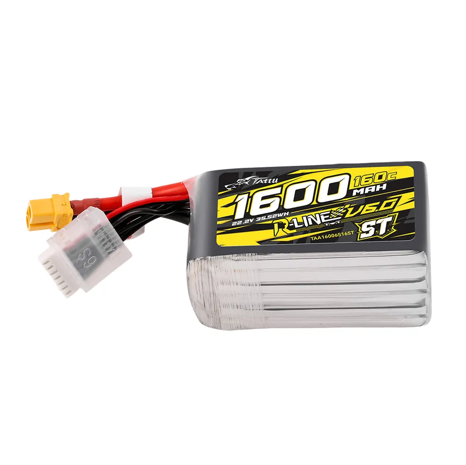 Tattu R-Line 1600mAh 6S 160C Batterie LiPo XT60 ST