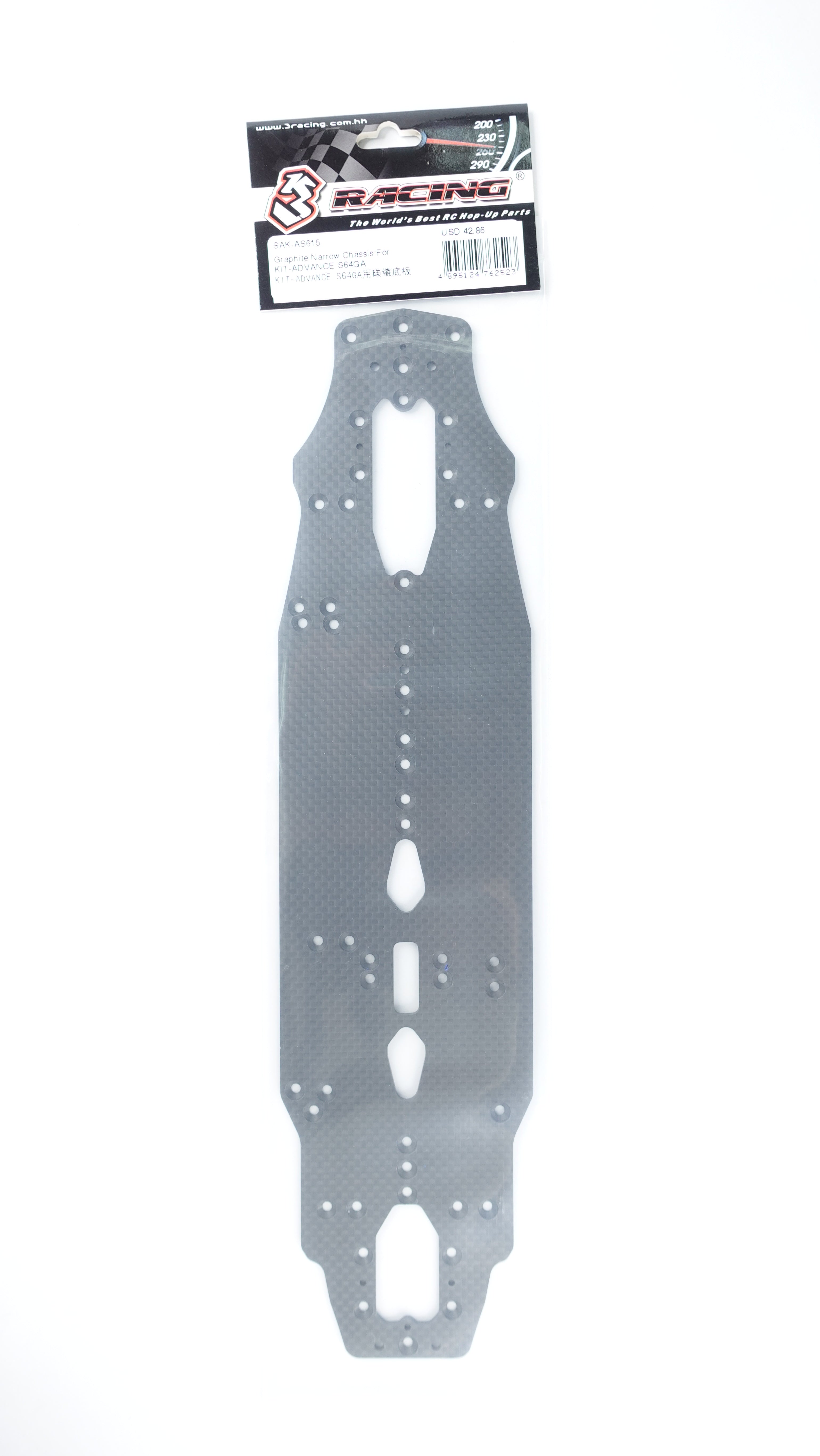 3Racing Advance SAK-AS615 châssis narrow graphite S64GA