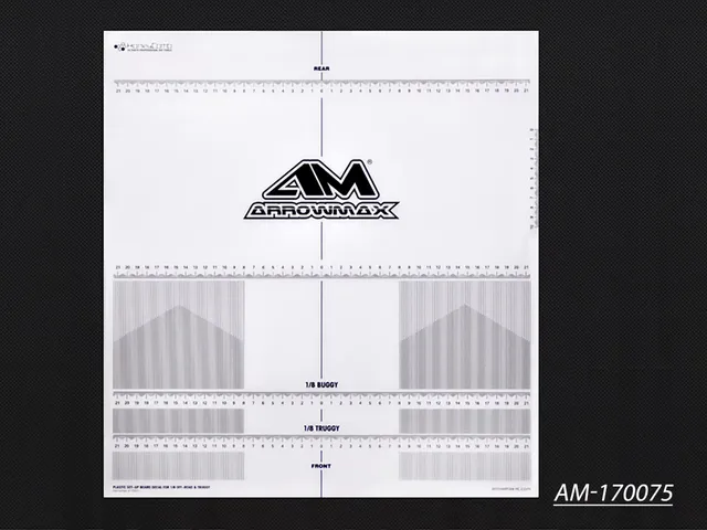 Arrowmax sticker planche réglage 1/8 Off-Road AM-170075