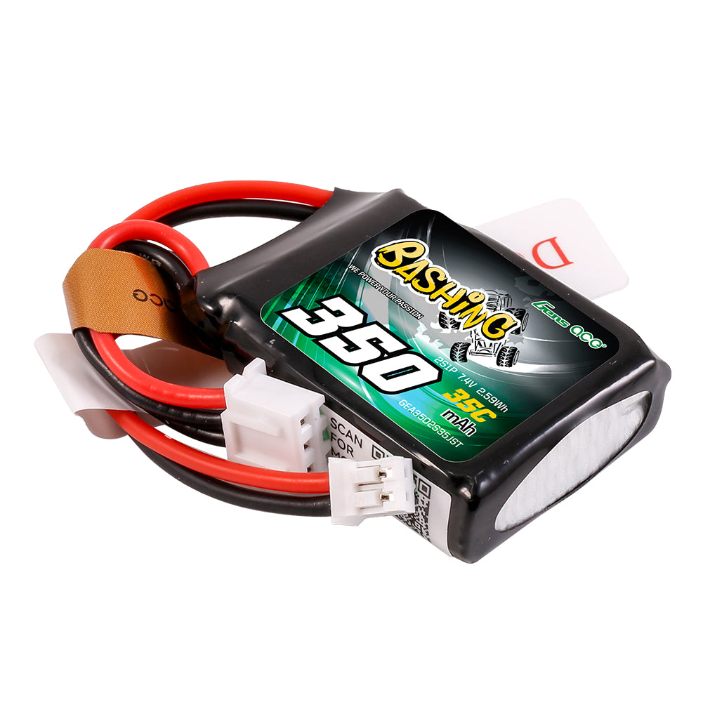 Gens Ace Bashing 350mAh 2S batterie LiPo 7.4V 35C JST-PHR