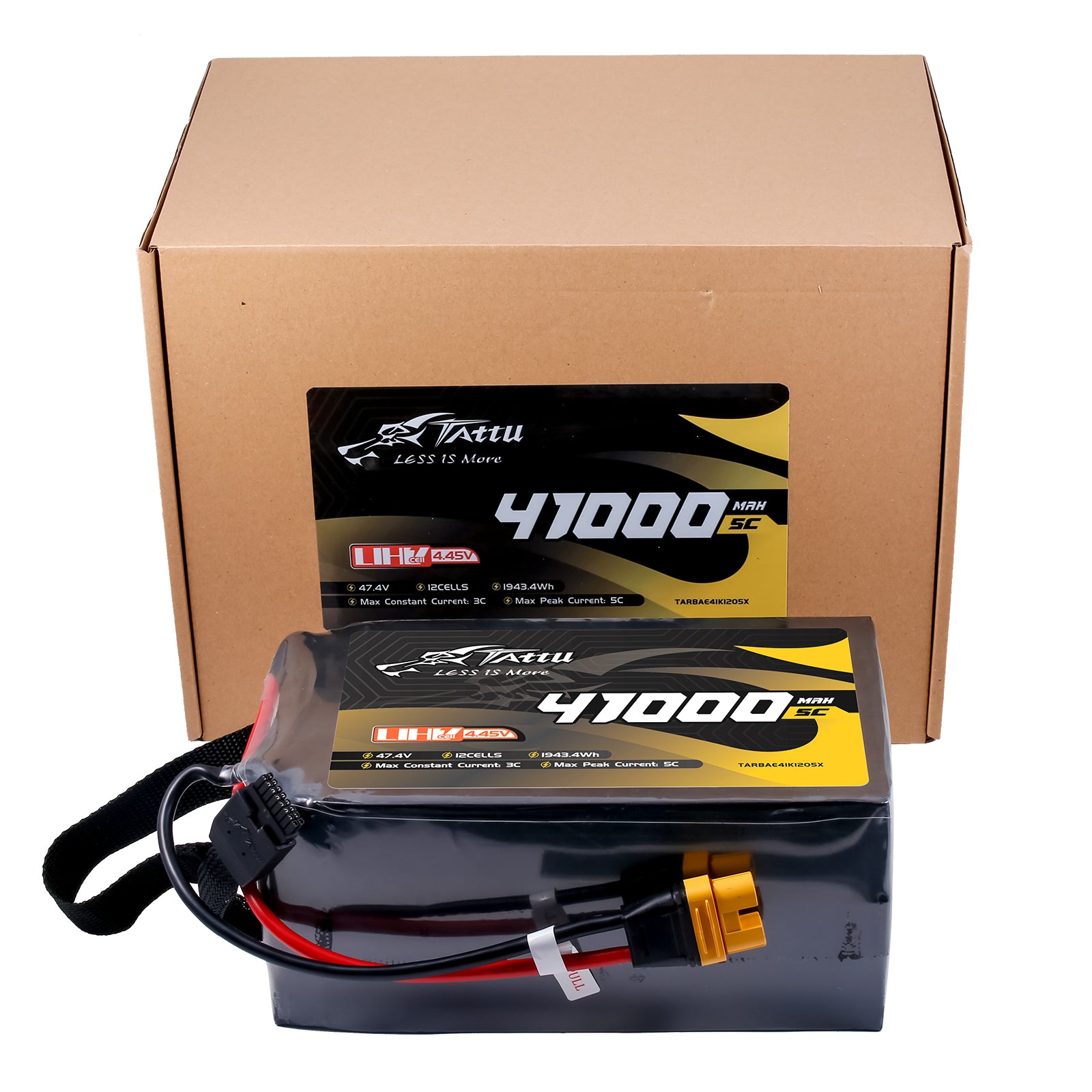 Tattu Semi-Solid State 41000mAh 12S batterie lipo drone 47.4V