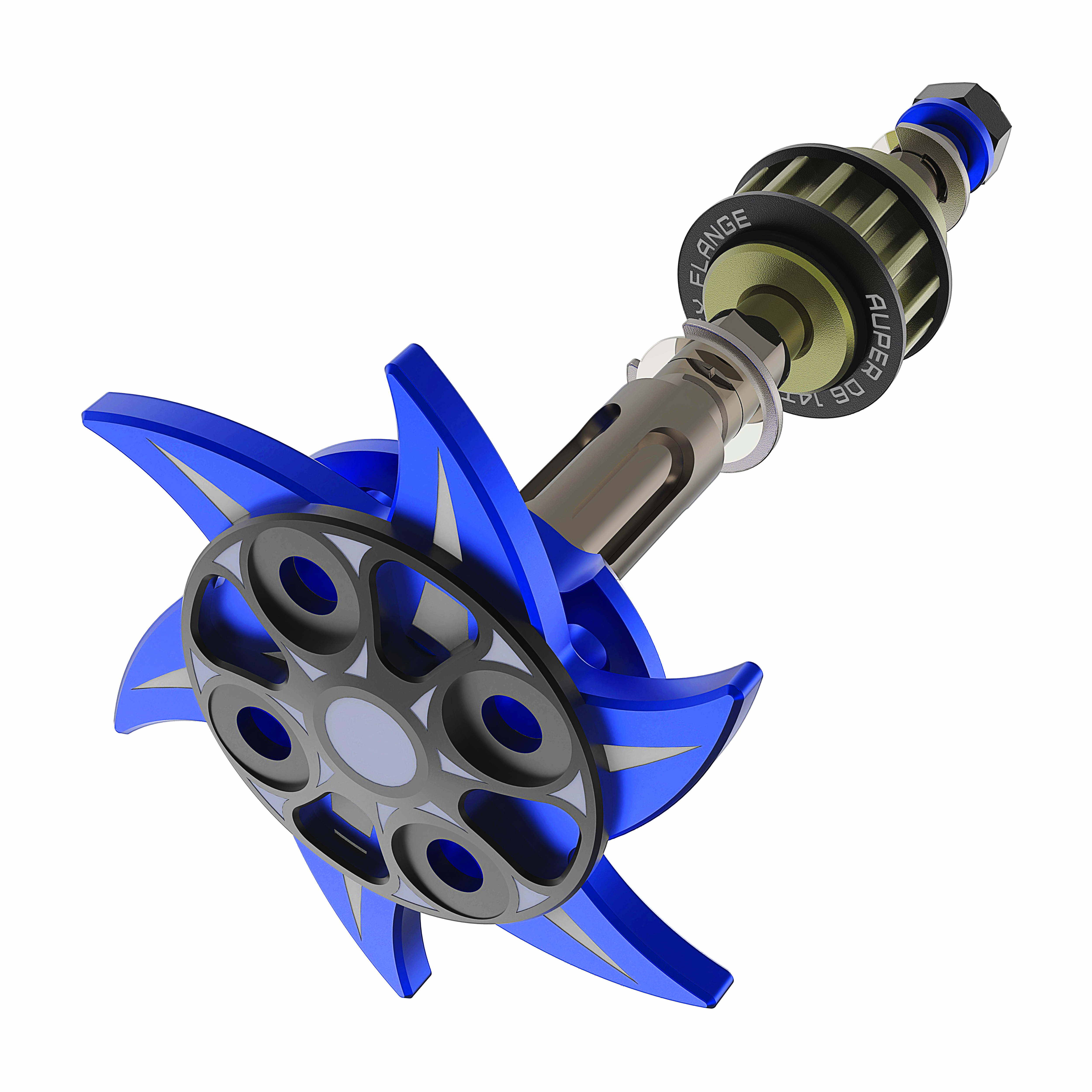 3Racing SAK-D6809 arbre transmission alu bleu Auper D6