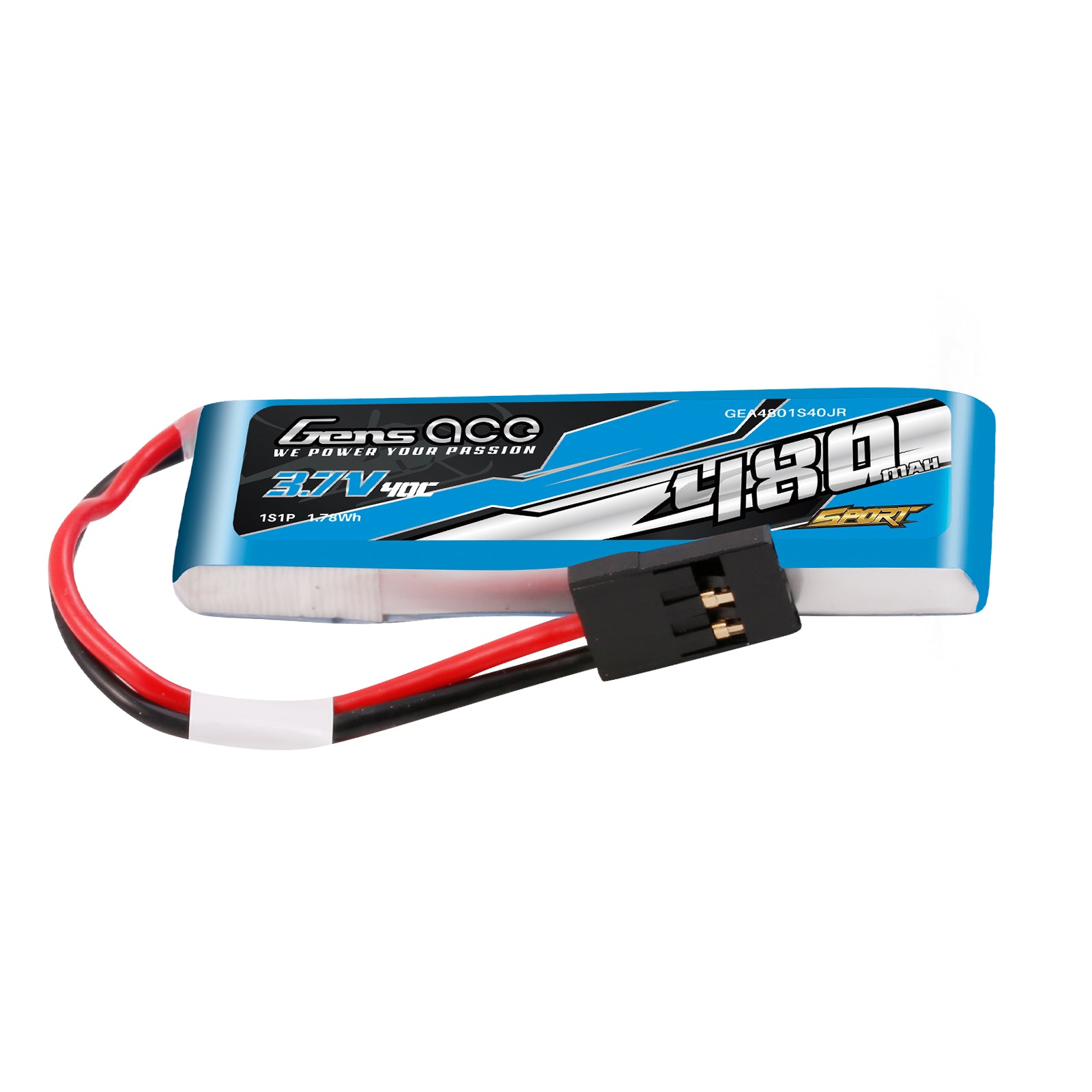 Gens Ace Sport 480mAh 1S batterie lipo JR F3K