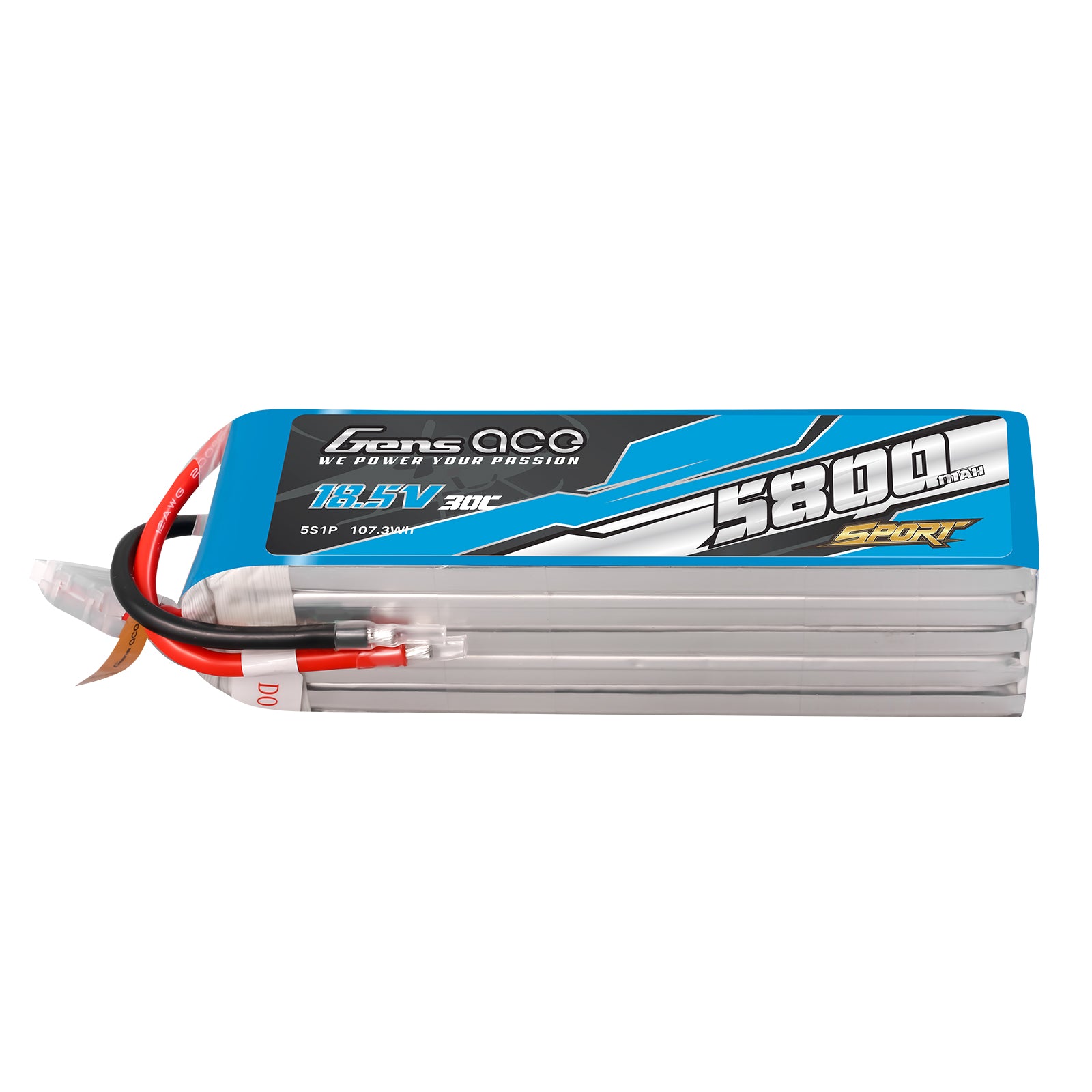 Gens Ace Sport 5800mAh 5S batterie LiPo 30C sans prise