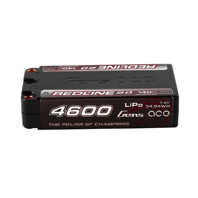 Gens Ace Redline 2.0 4600mAh 2S 140C batterie shorty