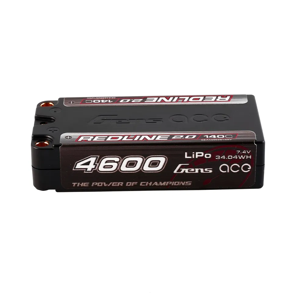 Gens Ace Redline 2.0 4600mAh 2S 140C batterie shorty