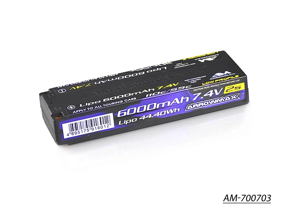 Arrowmax 2S LiPo AM-700703 batterie 6000mAh 7,4V 55C