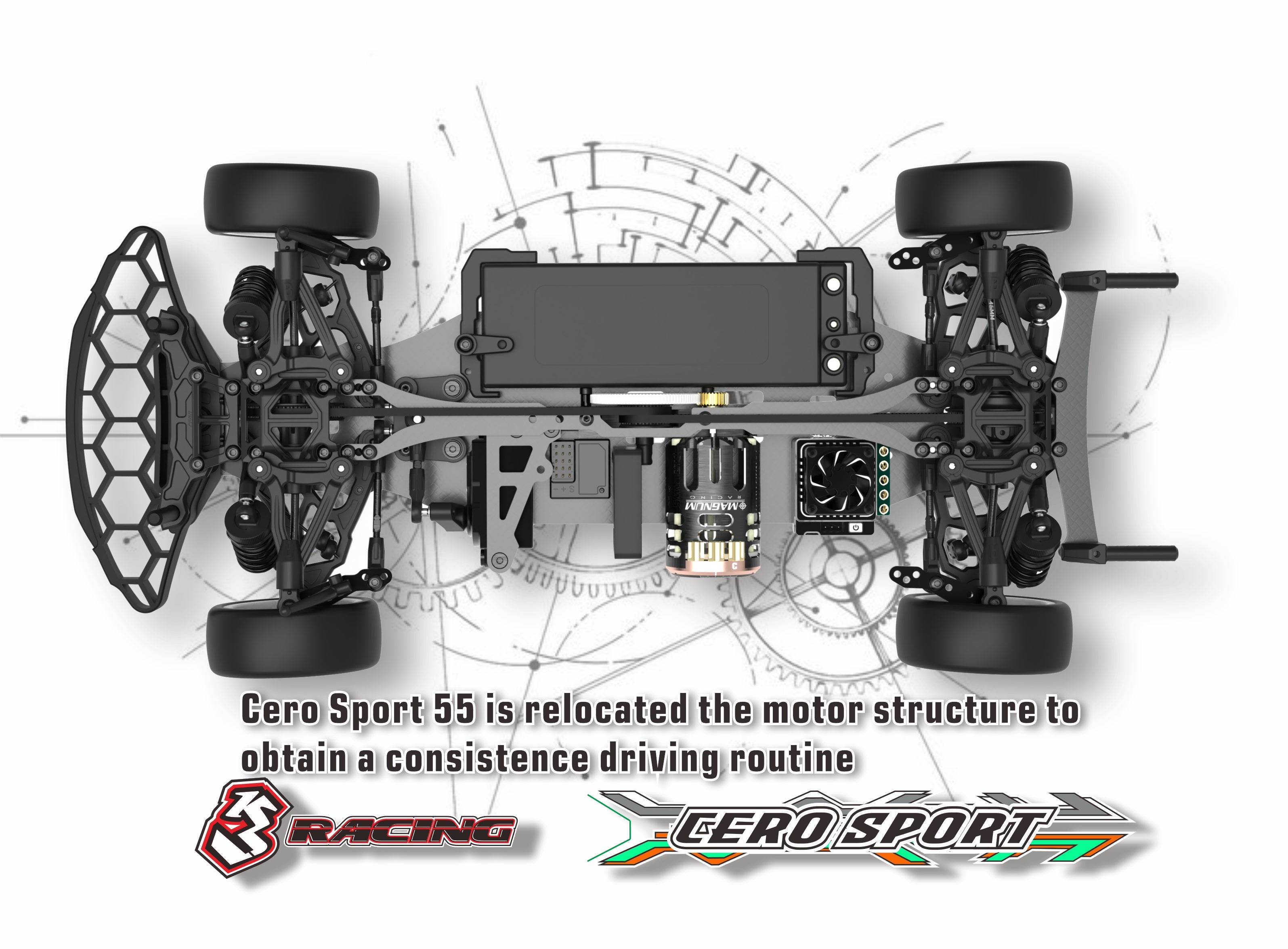 3Racing KIT-CERO SPORT 55 kit touring 1/10 4WD