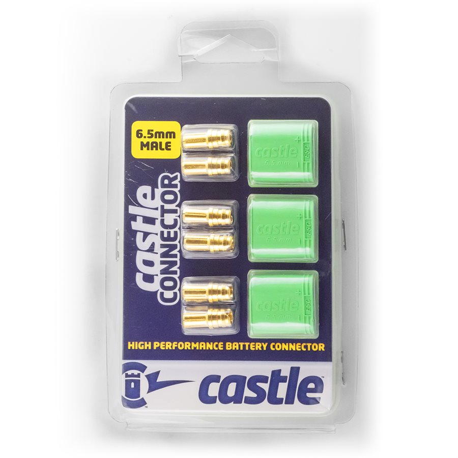 Castle Connecteurs 6.5mm polarisés pack mâle/femelle