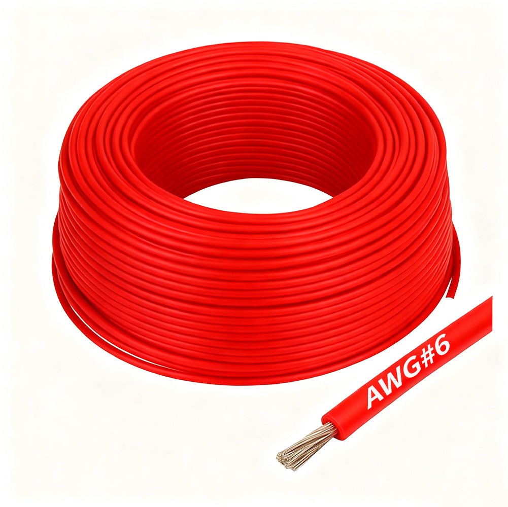 Gens Ace GEA-AWG06R câble silicone rouge AWG6 1m