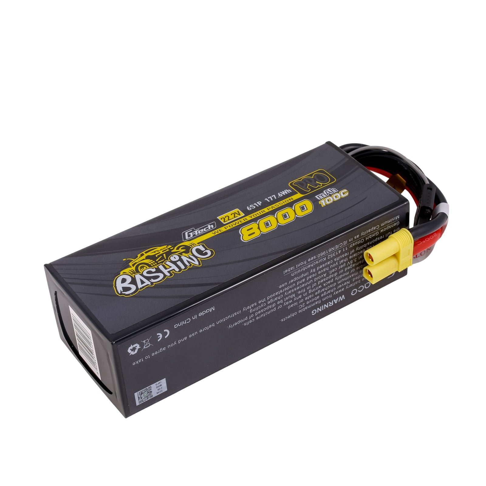 Gens Ace Bashing Pro 8000mAh 6S 100C batterie LiPo EC5