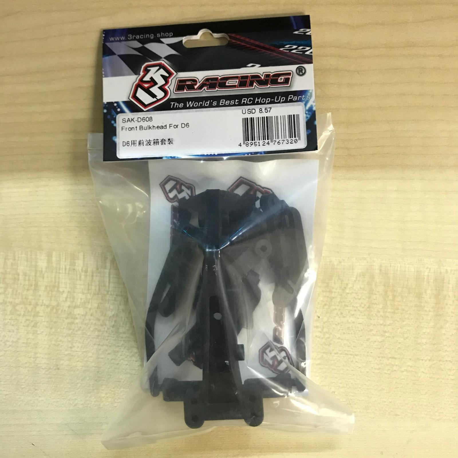 3Racing Sakura SAK-D608 cloison avant châssis D6 drift