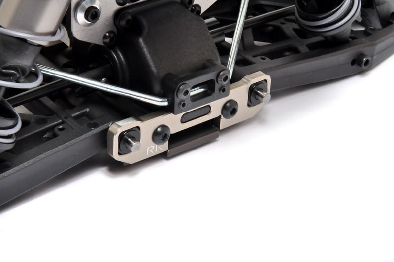 Hobao Upgrades OP-0177 Support Bras Arrière RR Alu 7075 + Pastilles POM