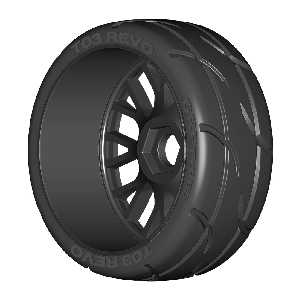 GRP 1:8 GT GTX03-XB3 pneus Revo XB3 paire grip moyen
