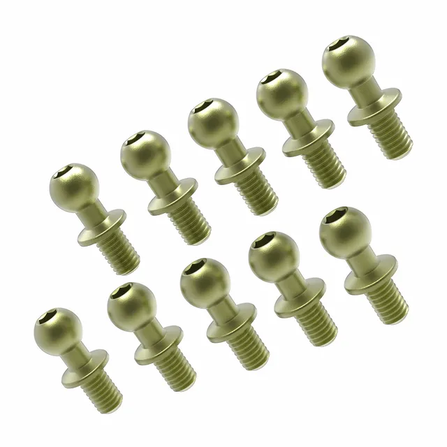 3Racing Parts 3RAC-BS4806/TE Rotule 4,8mm Téflon (10)