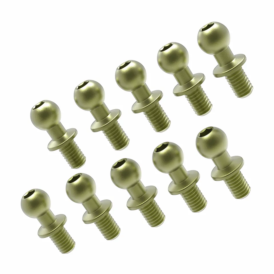 3Racing Parts 3RAC-BS4806/TE Rotule 4,8mm Téflon (10)