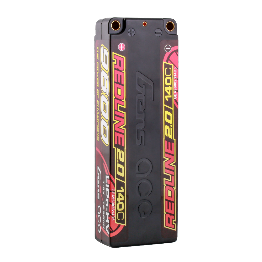 Gens ace Redline 9600mAh 2S batterie lipo HV 140C hardcase