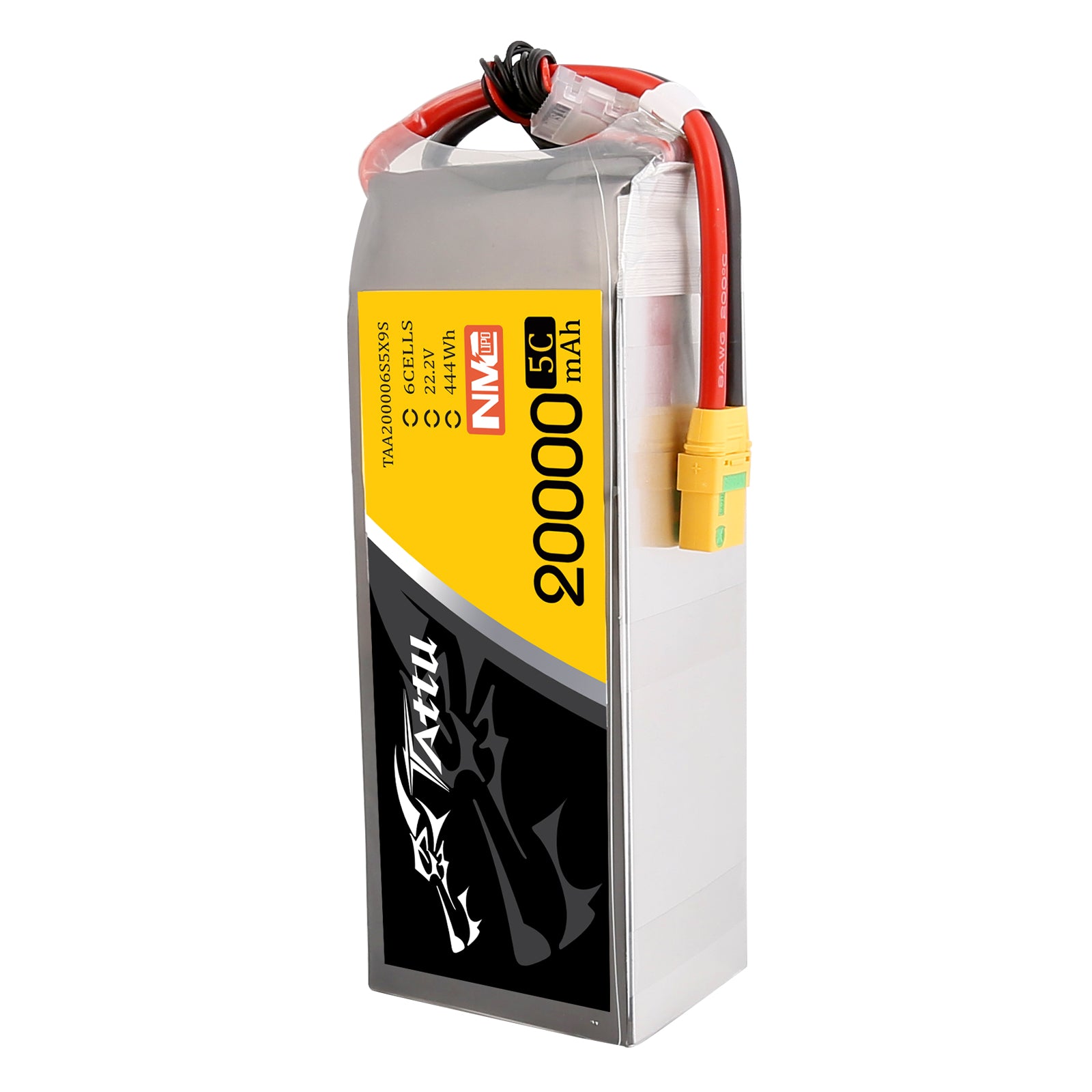 Tattu Semi-Solid 20000mAh 6S batterie LiPo 5C XT90-S