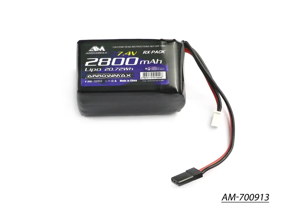 Arrowmax AM-700913 batterie LiPo 2800mAh TX/RX Hump