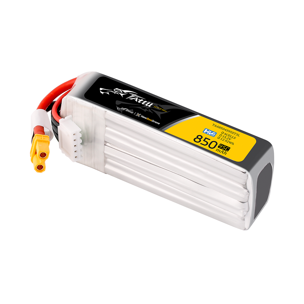 Tattu FPV 850mAh 4S 95C batterie LiPo long XT30U-F 15.2V