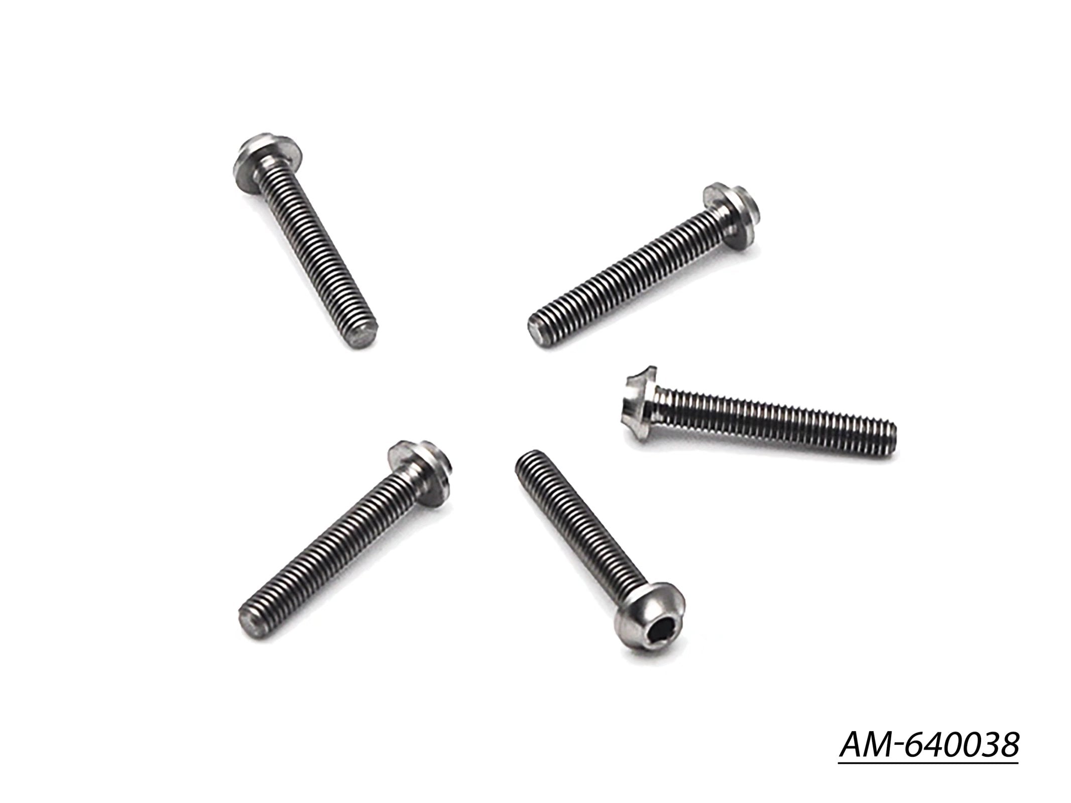 Arrowmax 64 Titanium vis M3x18 tête ronde x5 titane