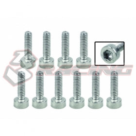 3Racing Parts vis tête fraisée M2x6 10pcs