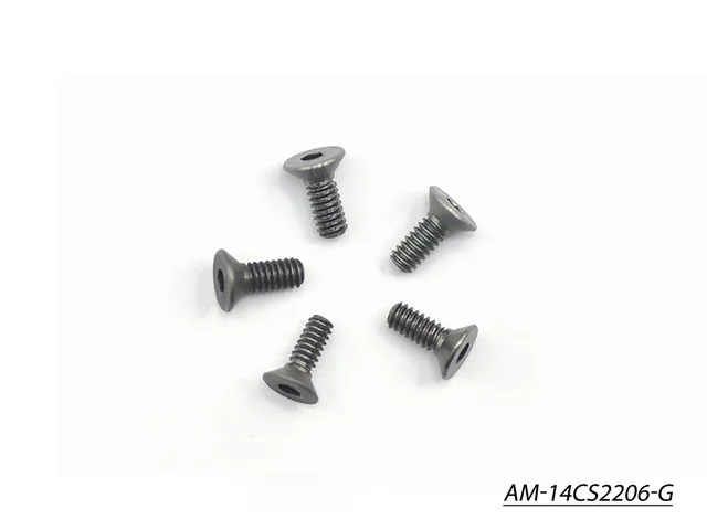 Arrowmax Screws AM-14CS2206-G vis alu M2.2x6 fraisée grise x5