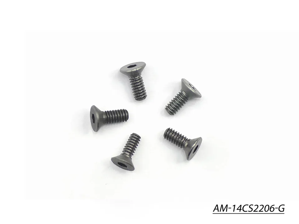 Arrowmax Screws AM-14CS2206-G vis alu M2.2x6 fraisée grise x5