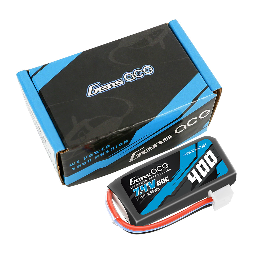 Gens Ace Air Classic 400mAh 2S batterie LiPo JST 60C