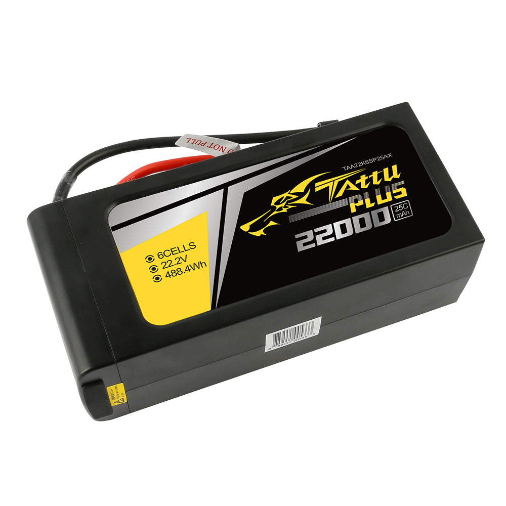 Tattu Plus 22000mAh 6S batterie lipo drone 22.2V 25C