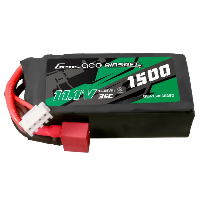 Gens Ace Airsoft 1500mAh 3S batterie airsoft 11.1V Deans